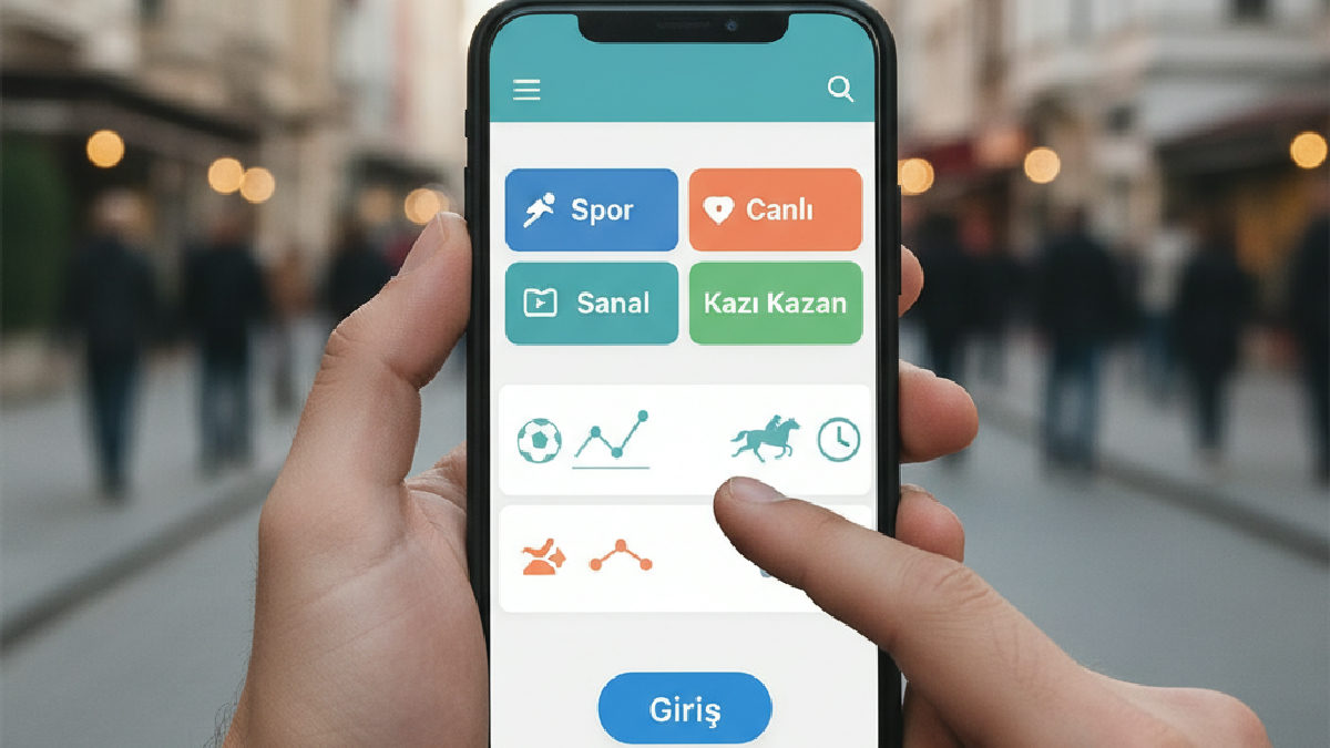 Jokera mobil uygulamasının hızlı ve sorunsuz erişim sağlayan arayüzü.