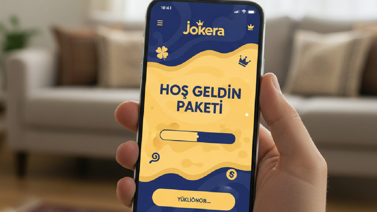Mobil kullanıcılar için Jokera hoş geldin paketini aktive etme adımları.